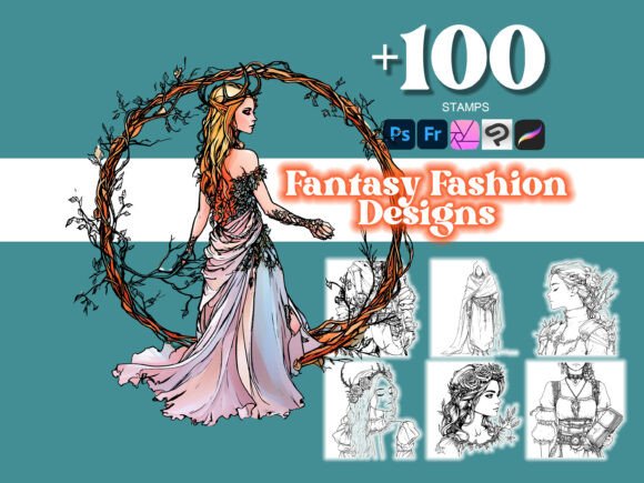 100 Fantasy Fashion Designs Photoshop: Enhance Your Art with Precision and Creativity