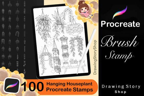 100 Procreate Hanging Houseplant Stamps: A Practical Guide for Digital Artists