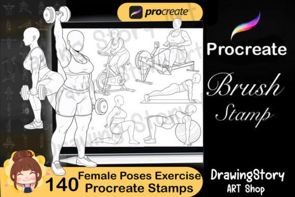 140 Procreate Female Poses Exercise: A Strategic Resource for Digital Artists