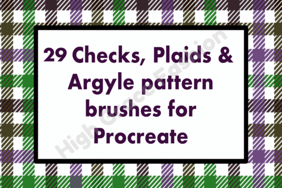 Checks Plaids Argyle Procreate Brushes: Timeless Patterns for Digital Designers