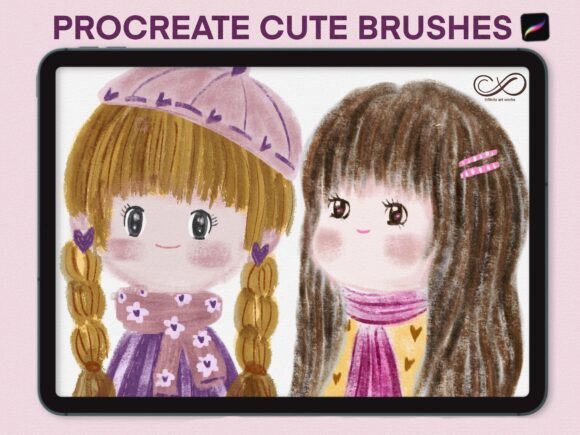 Cute Illustration Brushes for Procreate: A Creative Tool for Modern Digital Artists