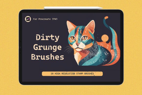 Grunge Brush Set for Procreate: Adding Texture and Character to Your Digital Art