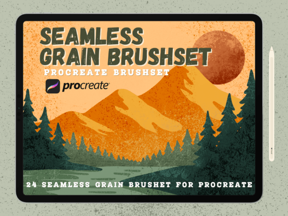 Seamless Grain Procreate Brushset