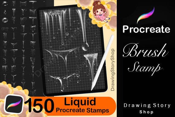 Unlocking Creative Potential: The Power of 150 Procreate Water Liquid Stamps for Digital Artists and Entrepreneurs