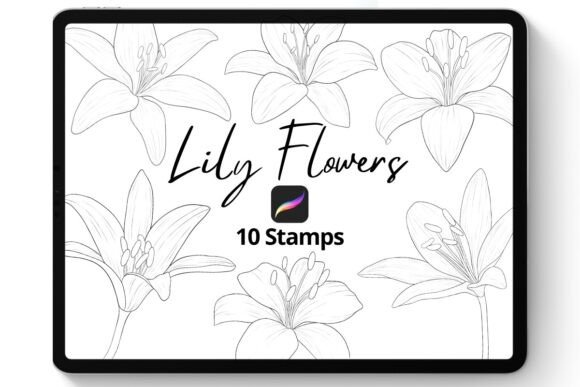 Unlocking Creativity with Procreate Lily Flowers Stamp Brushes